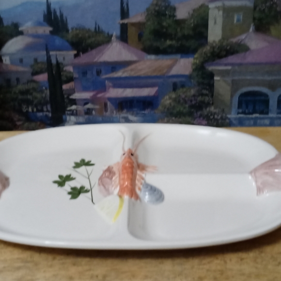 Rare Lord&Taylor Platter Oval Japanese Vintage Seafood Serving Porcelain Platter - Picture 11 of 16
